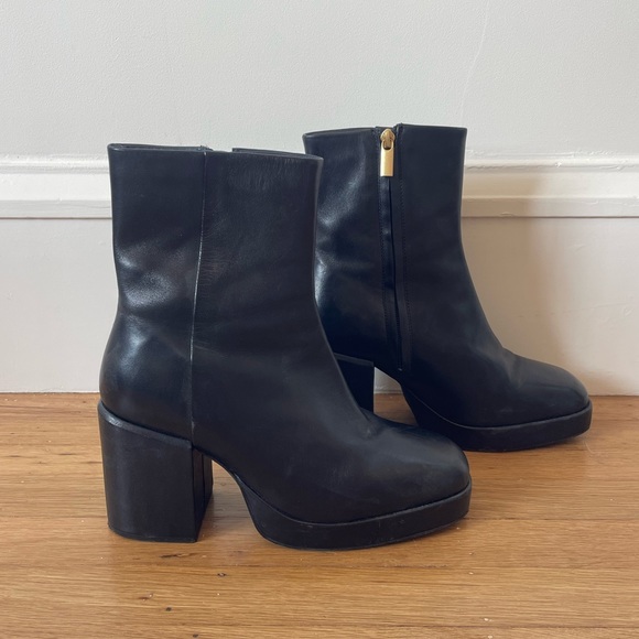 Seychelles Sweet Lady Platform Ankle Boots – Black, Size 9.5 - Picture 3 of 9